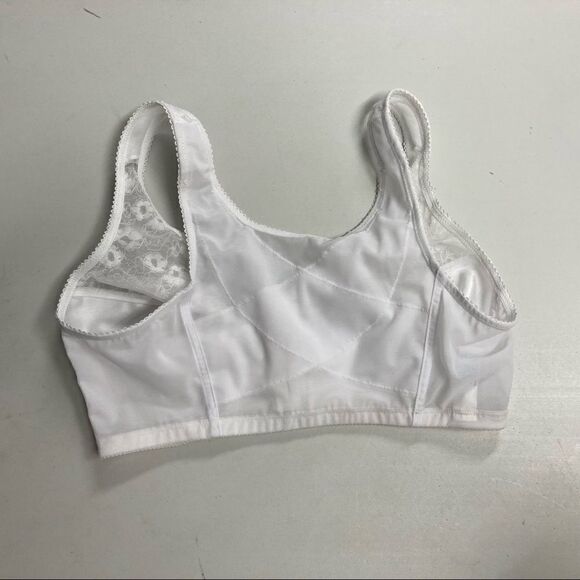 EXQUISITE FORM, White Bra, Size 36D, Style 565,Five hook&eye front hook closure‎ - Picture 4 of 10